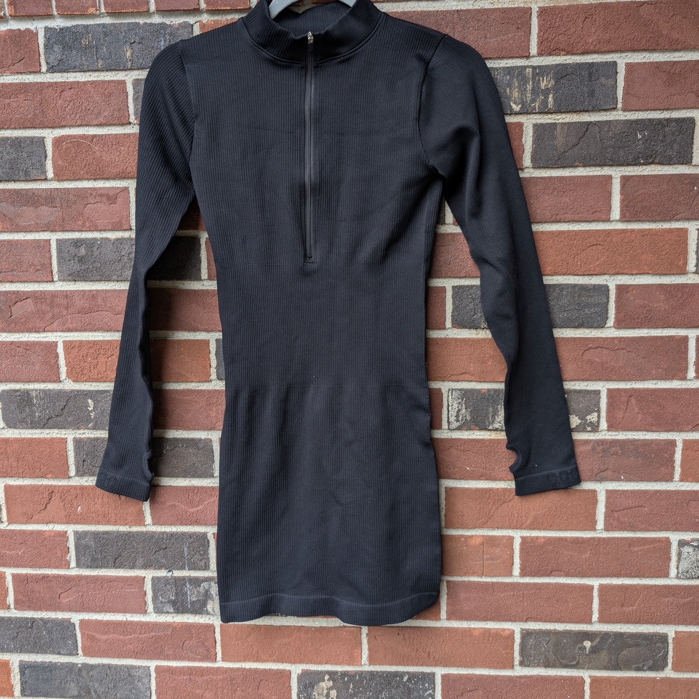Viral OQQ Bodycon Mock Neck Dress